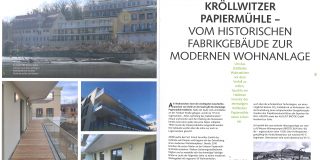 Kröllwitzer Papiermühle – vom historischen Fabrikgebäude zur modernen Wohnanlage